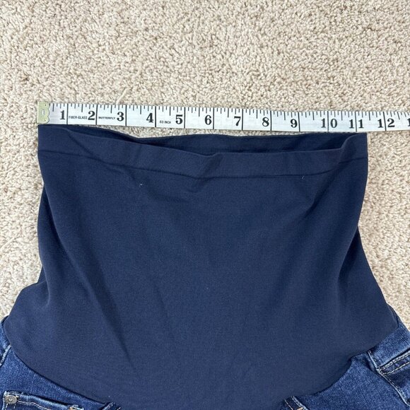 Indigo Blue Super Stretch Maturnity Jeans L Blue Denim Boot Cut - Picture 5 of 15